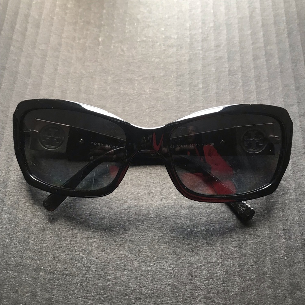 Gently worn black Tory Burch Sunglasses